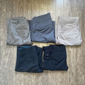 Bundle lot of 5 office pants small